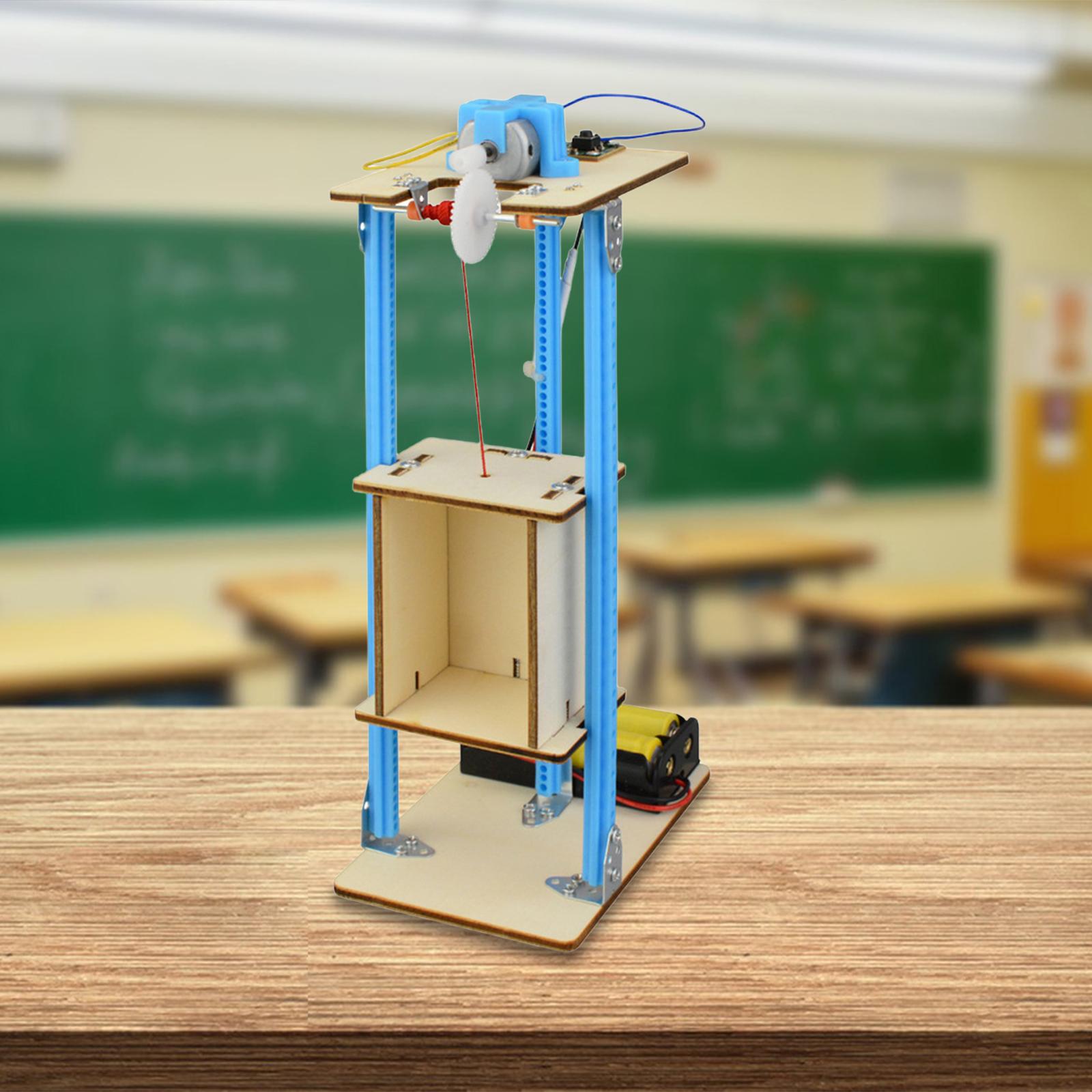 Science Project Kit - DIY Wooden Elevator Toy Model Kit