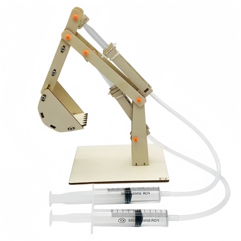 Science Diy Model - DIY Hydraulic Excavator Model Kids Tecnologia