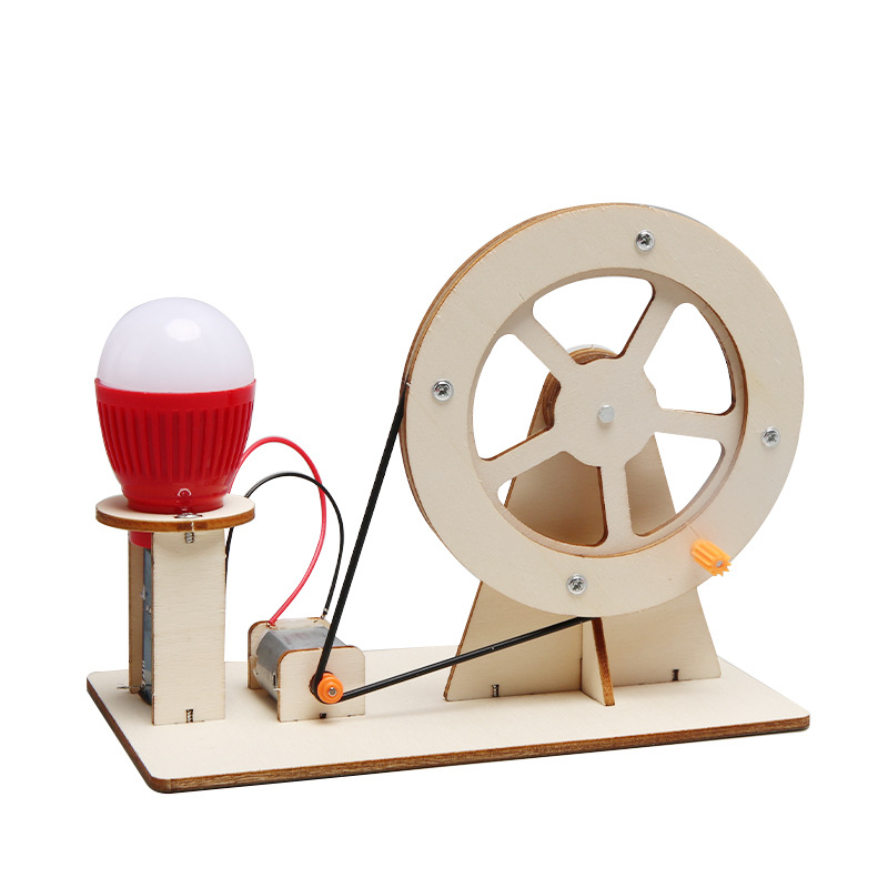 Science Project Kit - Mini DIY Hand Crank Generator Light
