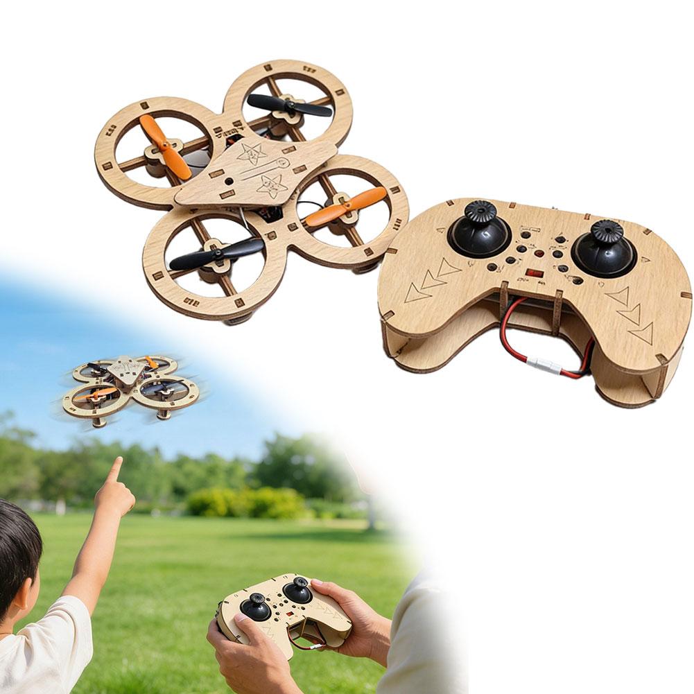 Science Diy Model - DIY Wooden RC Drone Quadcopters Building
