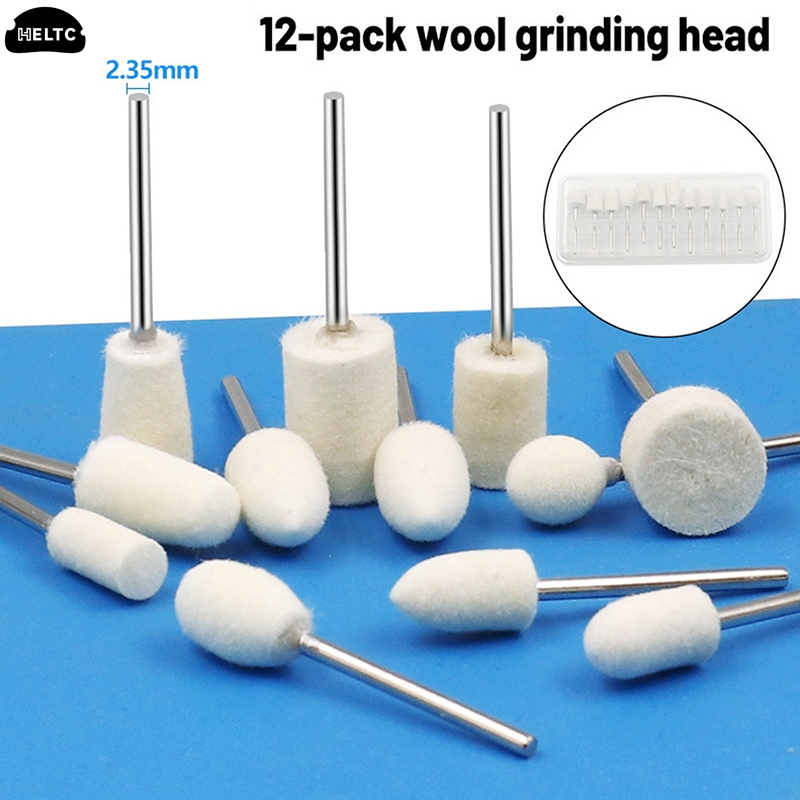 12 Pcs/Set Wool Polishing Head - đánh giá và giá Science Bob