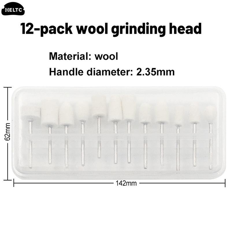 12 Pcs/Set Wool Polishing Head - đánh giá và giá Science Bob