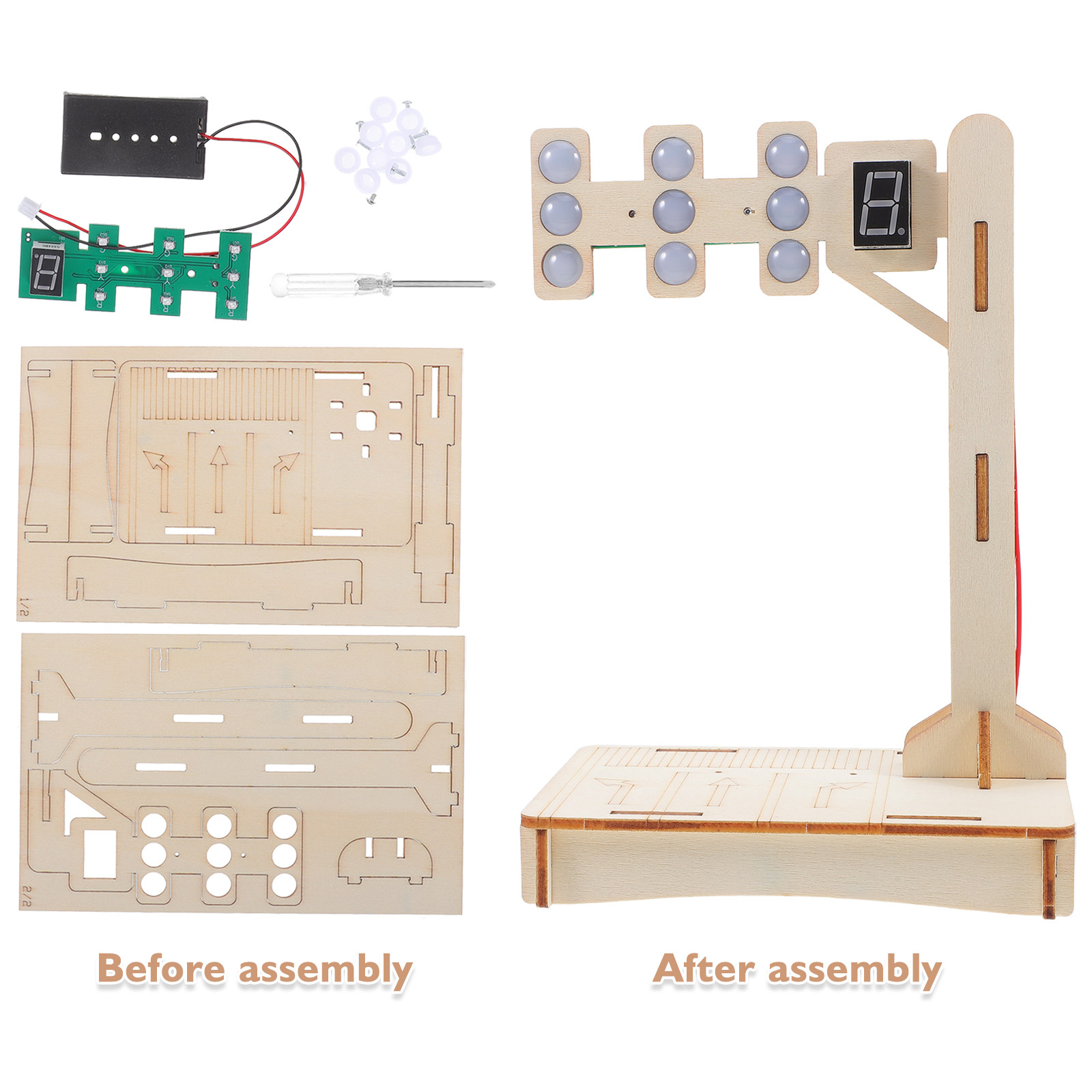 1Set Traffic Signal Educationa - đánh giá và giá Science Project Kit