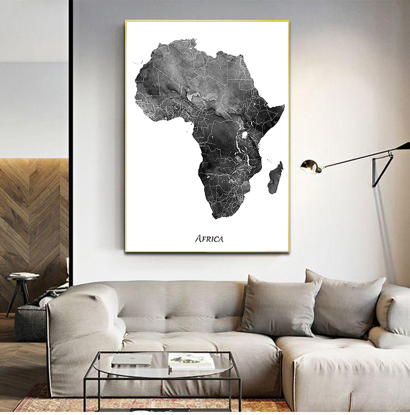 Châu Phi Bản Đồ Áp Phích Và Hì - đánh giá và giá Star Map Poster