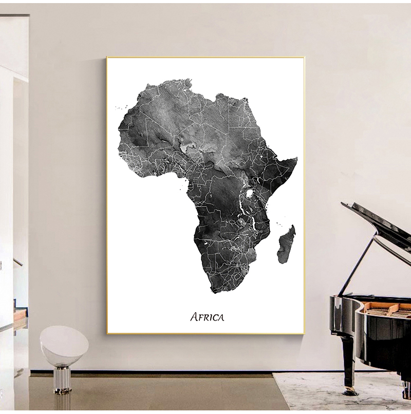 Châu Phi Bản Đồ Áp Phích Và Hì - đánh giá và giá Star Map Poster