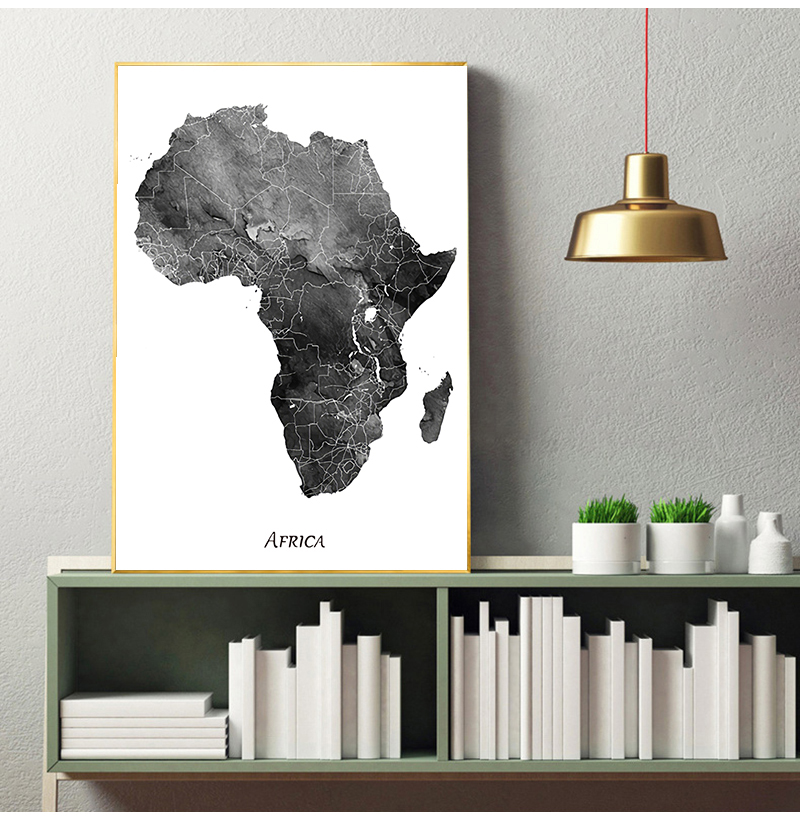 Châu Phi Bản Đồ Áp Phích Và Hì - đánh giá và giá Star Map Poster