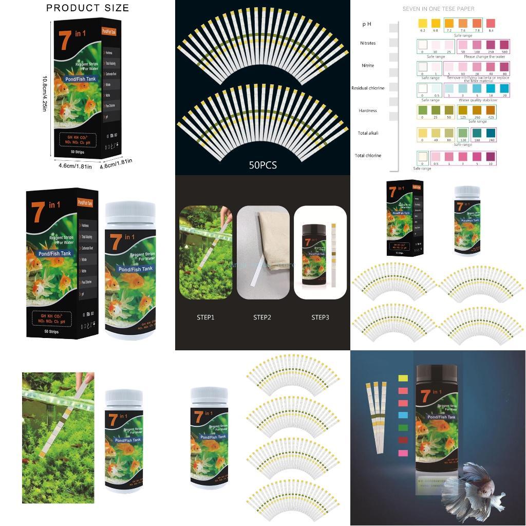 New 7 in 1 Aquarium Swimming P - đánh giá và giá Ph Strip Test