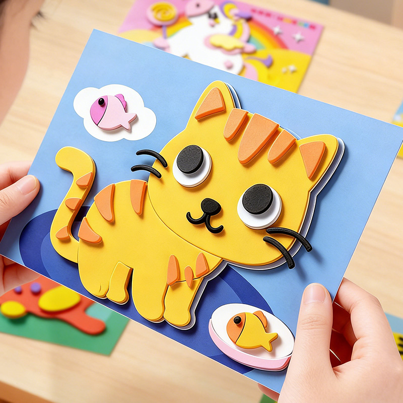 Children's 3D Stickers, 10 Ran - đánh giá và giá Science Project Diy