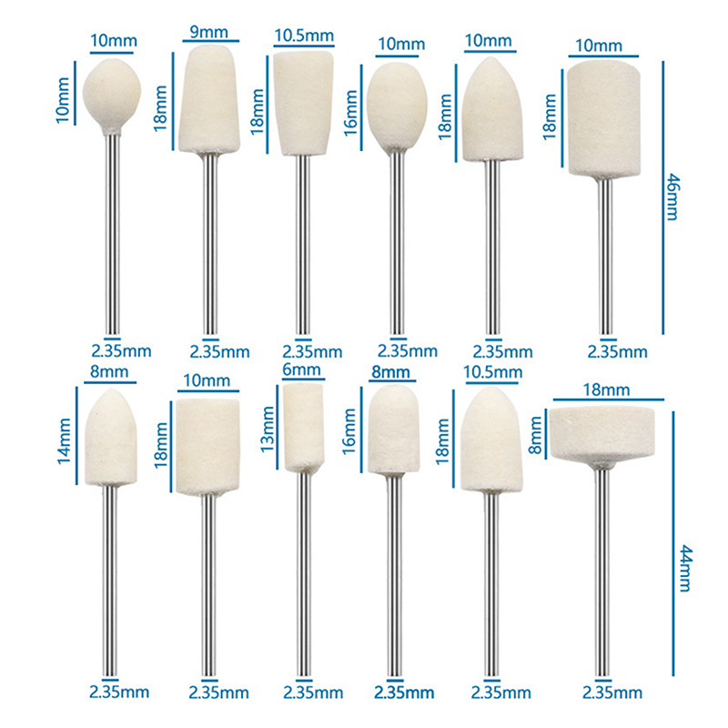 New 12 Pcs Wool Polishing Head - đánh giá và giá Science Bob