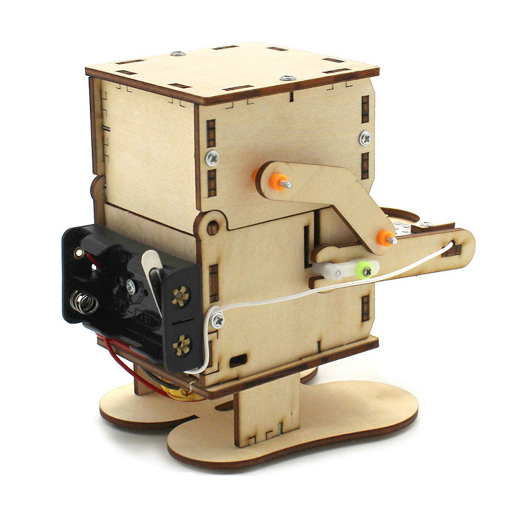 Wooden Assemble DIY Robot Eati - đánh giá và giá Science Project Kit