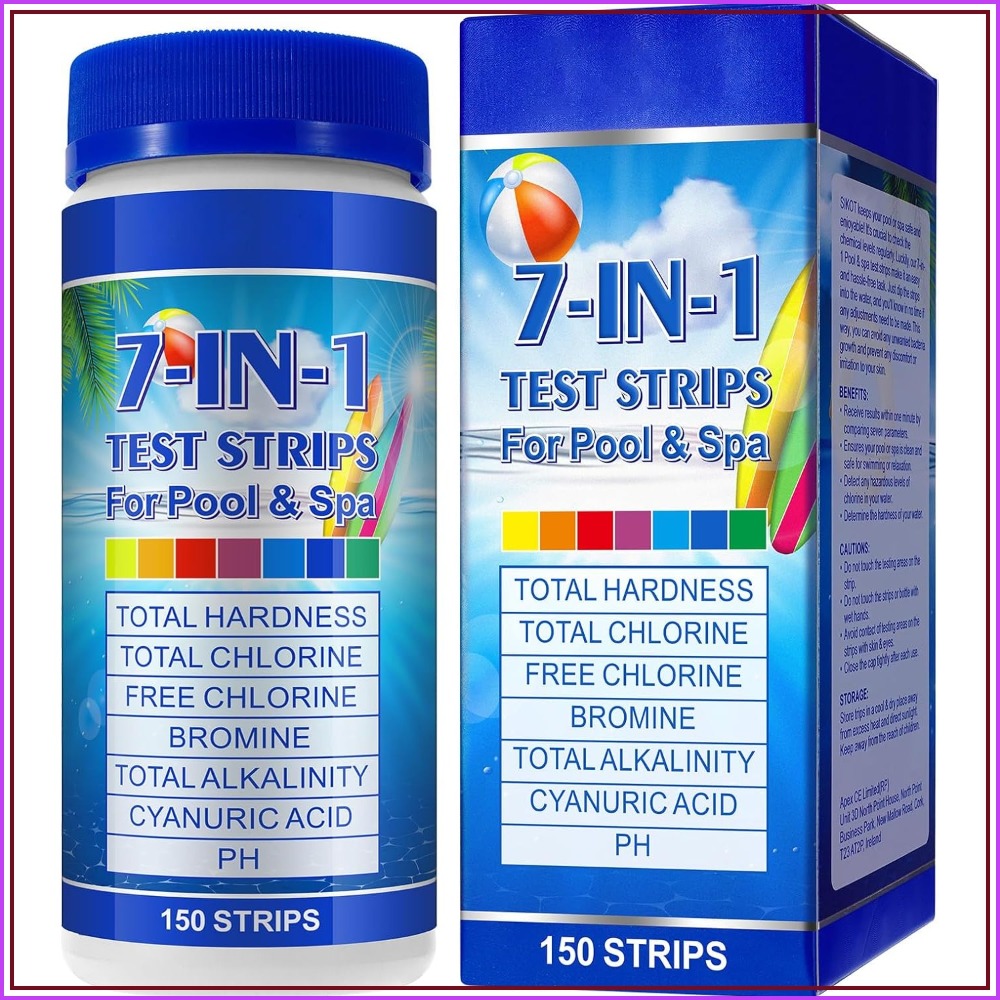 7-in-1 Pool Test Strips 150 Pc - đánh giá và giá Ph Strip Test