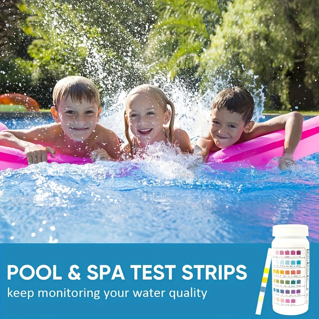 6-in-1 Pool & Spa Water Test S - đánh giá và giá Ph Strip Test