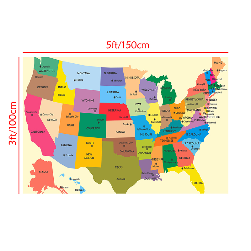 Mỹ Bản Đồ Trong Tiếng Anh 150* - đánh giá và giá Star Map Poster