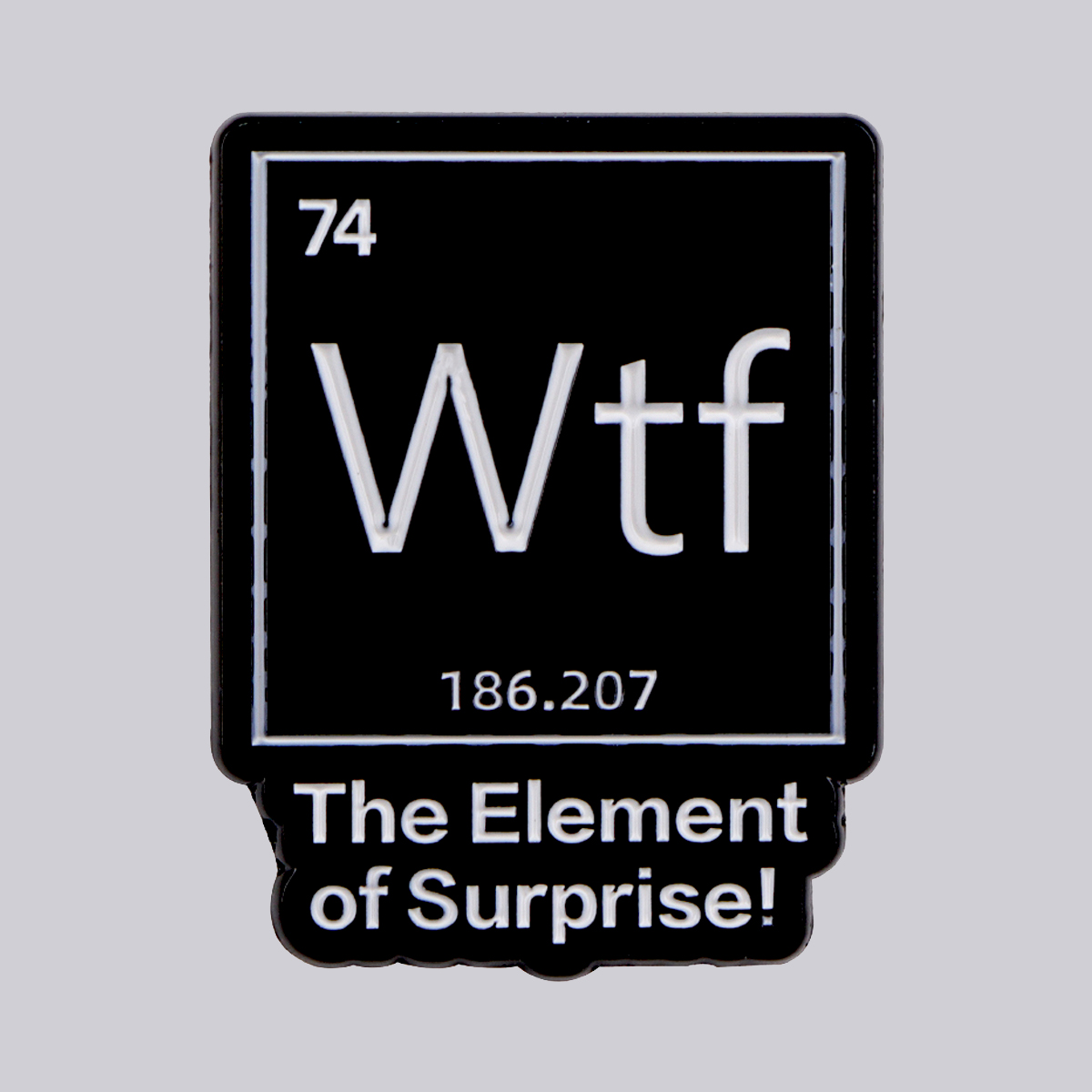 Chemical Element 74 Enamel Pin - đánh giá và giá Science Bob